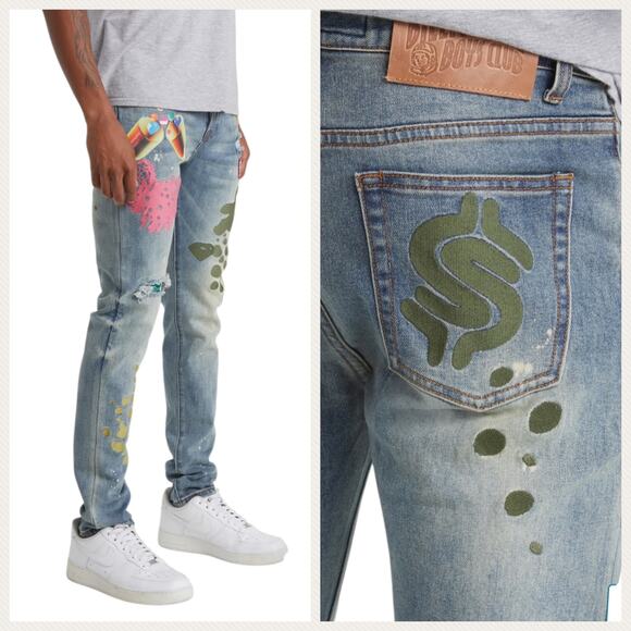 Billionaire Boys Club Moonrocks Slim Fit Jeans Size 38 - Picture 13 of 13